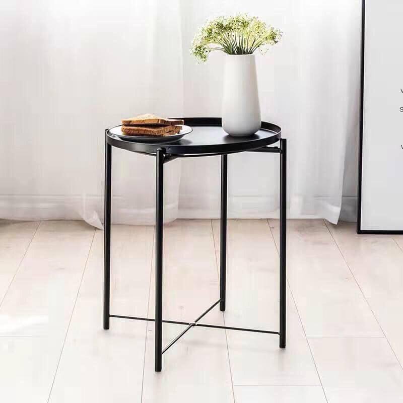 -bàn xếp sắt trà chanh màu xanh 2 chân-phù hợp đi phượt cafe trà đá vỉa hè học hành...