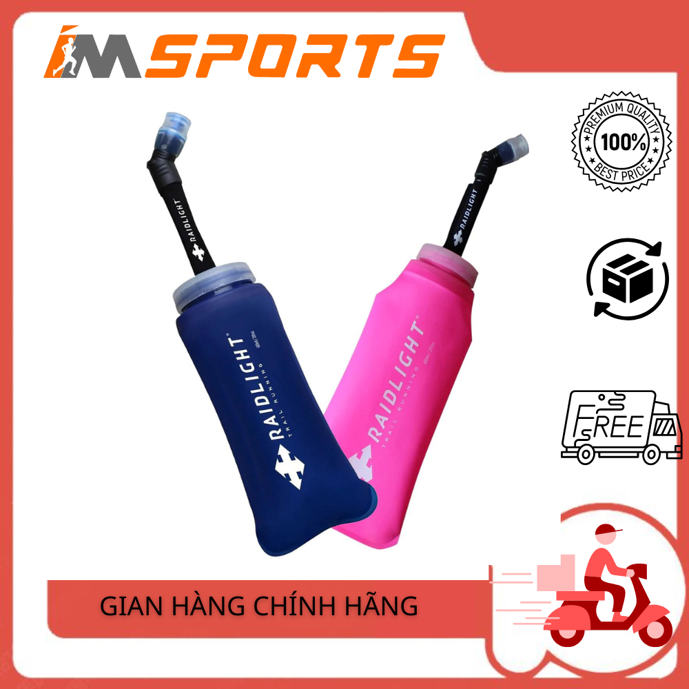 Bình nước mềm Raidlight 600ml có vòi Raidlight EazyFlask 600ml Softflask