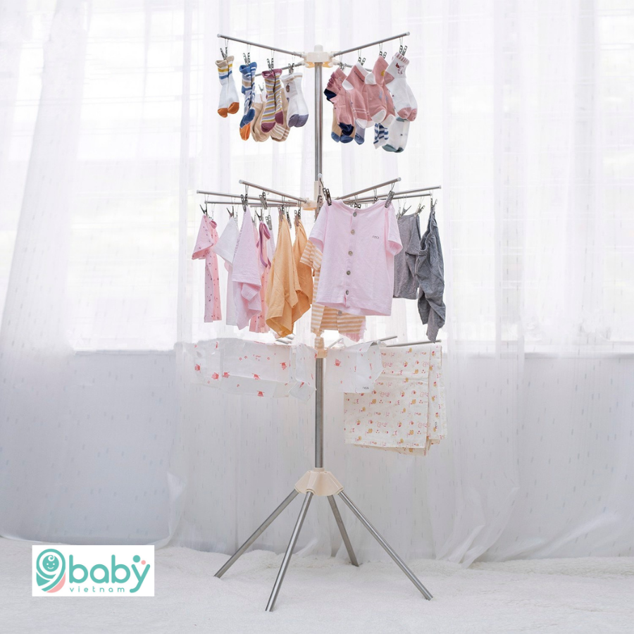 Cây phơi đồ đa năng inox loại 56 kẹp