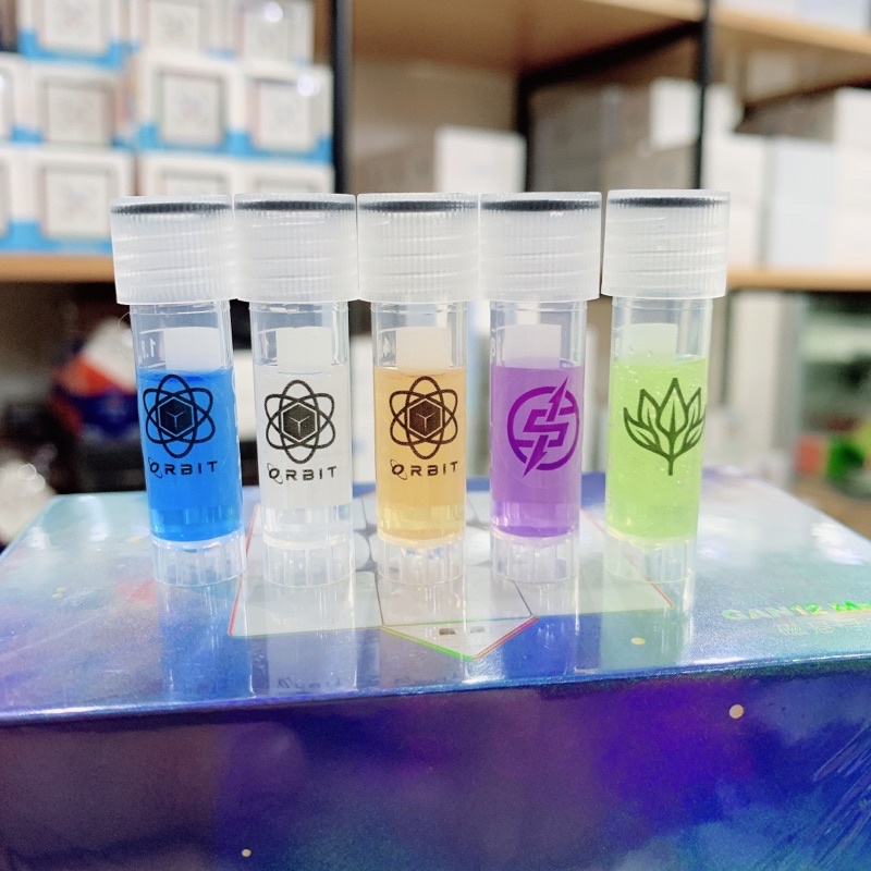 Dầu bôi trơn Rubik combo 5 lọ 1,5ml mẫu thử Orbit Silicone Chloros Sub-10 cao cấp