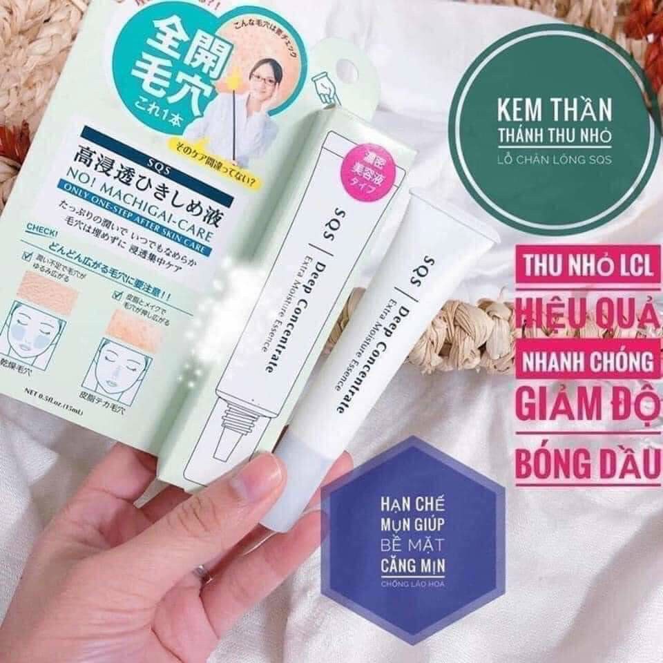 Kem thu nhỏ lỗ chân lông sqs deep concentrate nội địa nhật