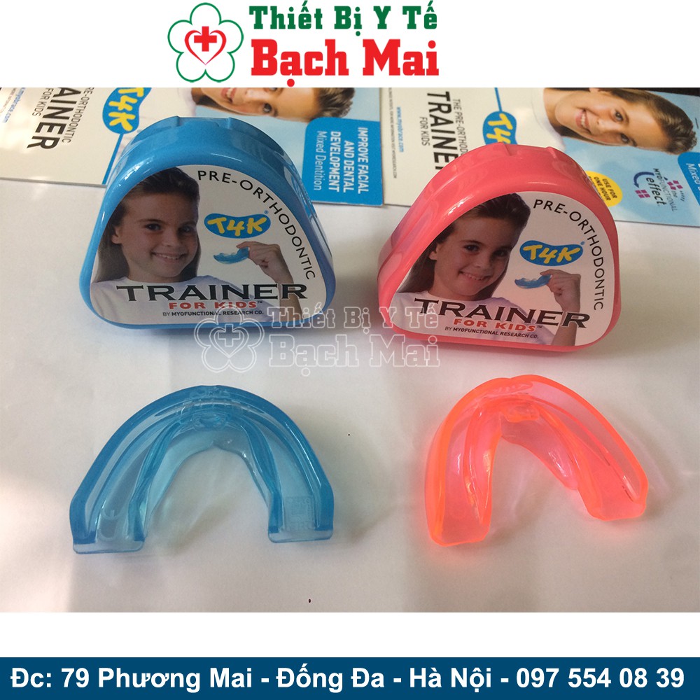 Máng chỉnh răng cho trẻ trainer for kids t4k hồng- xanh nhập khẩu úc - giai đoạn 1