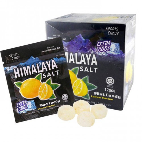Kẹo Bạc Hà Chanh Muối Himalaya Salt Mint Candy Lemon Flavour Hộp 180g