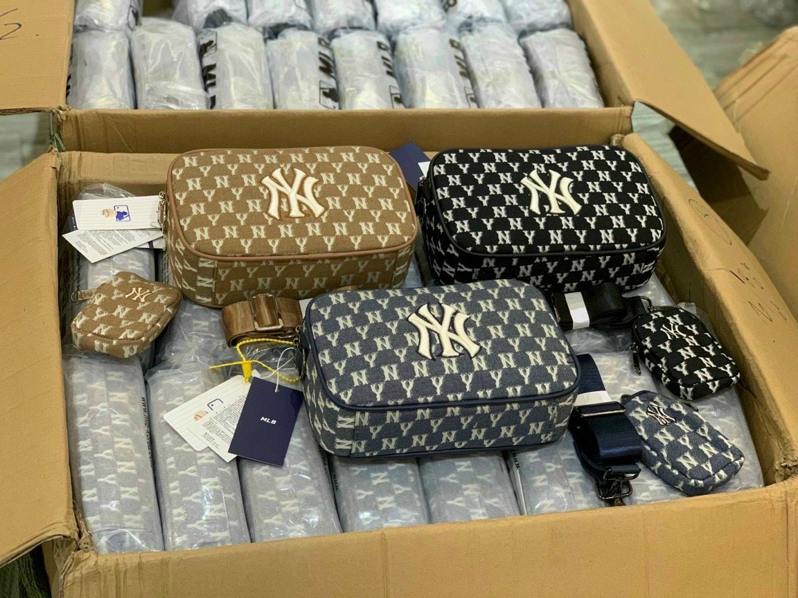 Túi đeo chéo nam túi đeo chéo nữ mlb vải canvas set 2 món hot 2022 atastore.bag