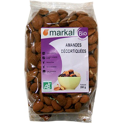 Hạt hạnh nhân hữu cơ đã tách vỏ cứng Markal 250gr- Hàng chính hãng