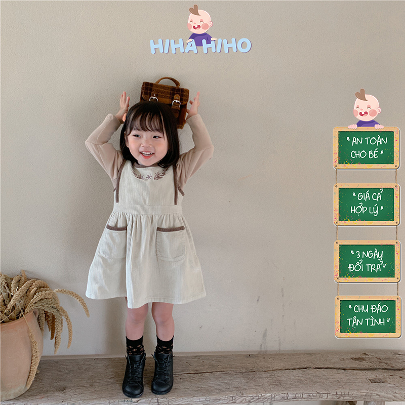 -đầm bé gái hàn quốc thêu hoa-hihahiho-đồ cho bé gái- quần áo trẻ em-đầm bé gái-đồ bộ bé gái-đồ em bé gái-đầm công chúa bé gái-quần áo thu đông trẻ em-bộ dài tay bé gái-váy cho bé gái.