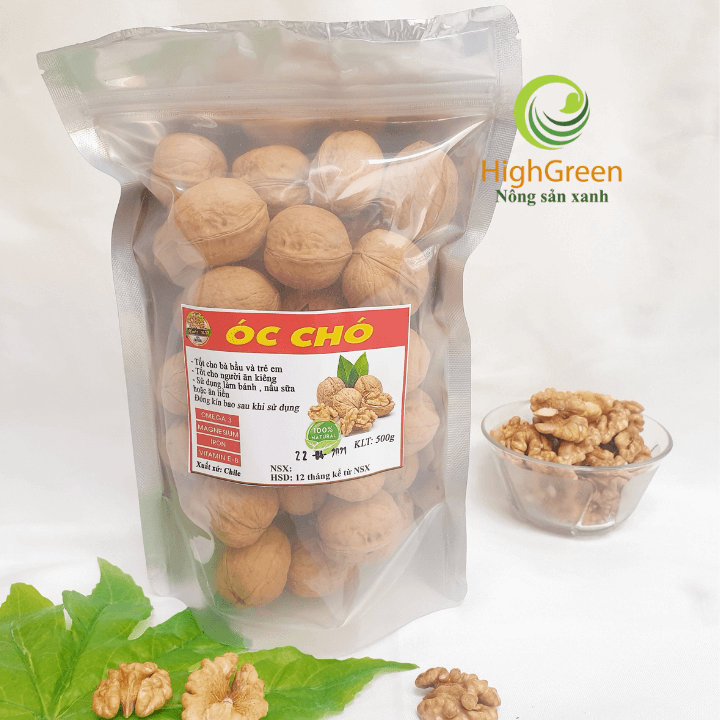 Hạt óc chó 500gr- Óc chó nếp Tây Bắc hàng vụ mới cam kết hàng chất lượng