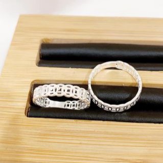 Nhẫn kim tiền bạc nữ - nhẫn kim tiền bibi silver bạc chuẩn , dày dặn , bạc sáng màu. - shop bạc bibi cam kết bạc chuẩn, chất lượng, kèm bảo hành