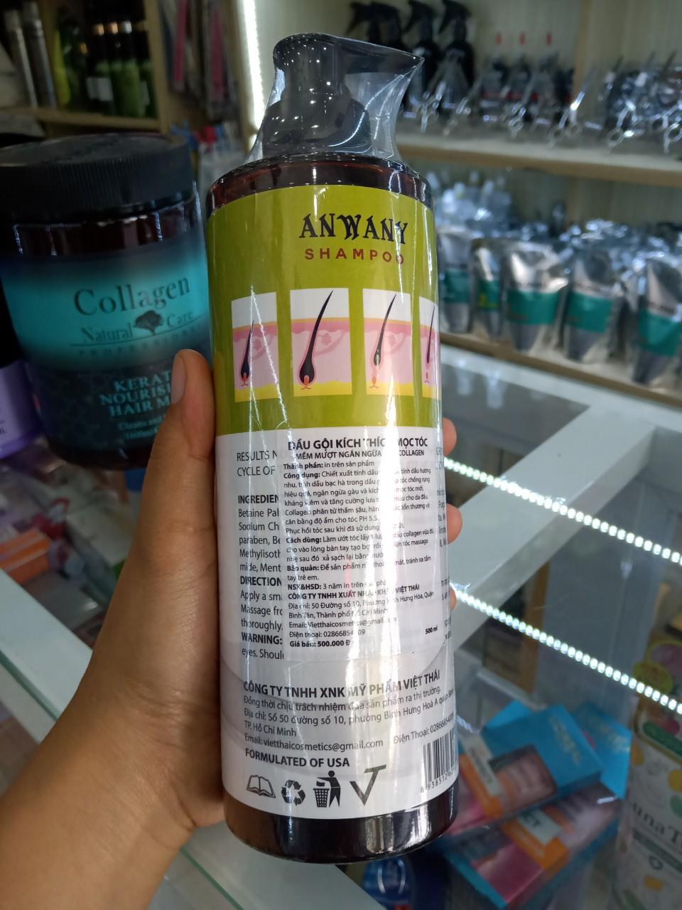 Dầu gội bưởi chống rụng tóc anwany 500ml