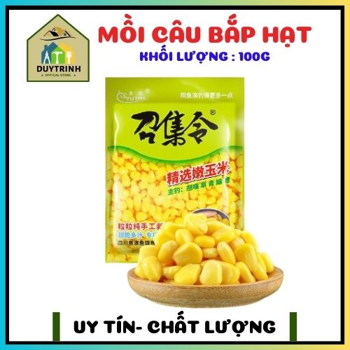 Mồi bắp hạt câu cá, ngô ngâm câu cá