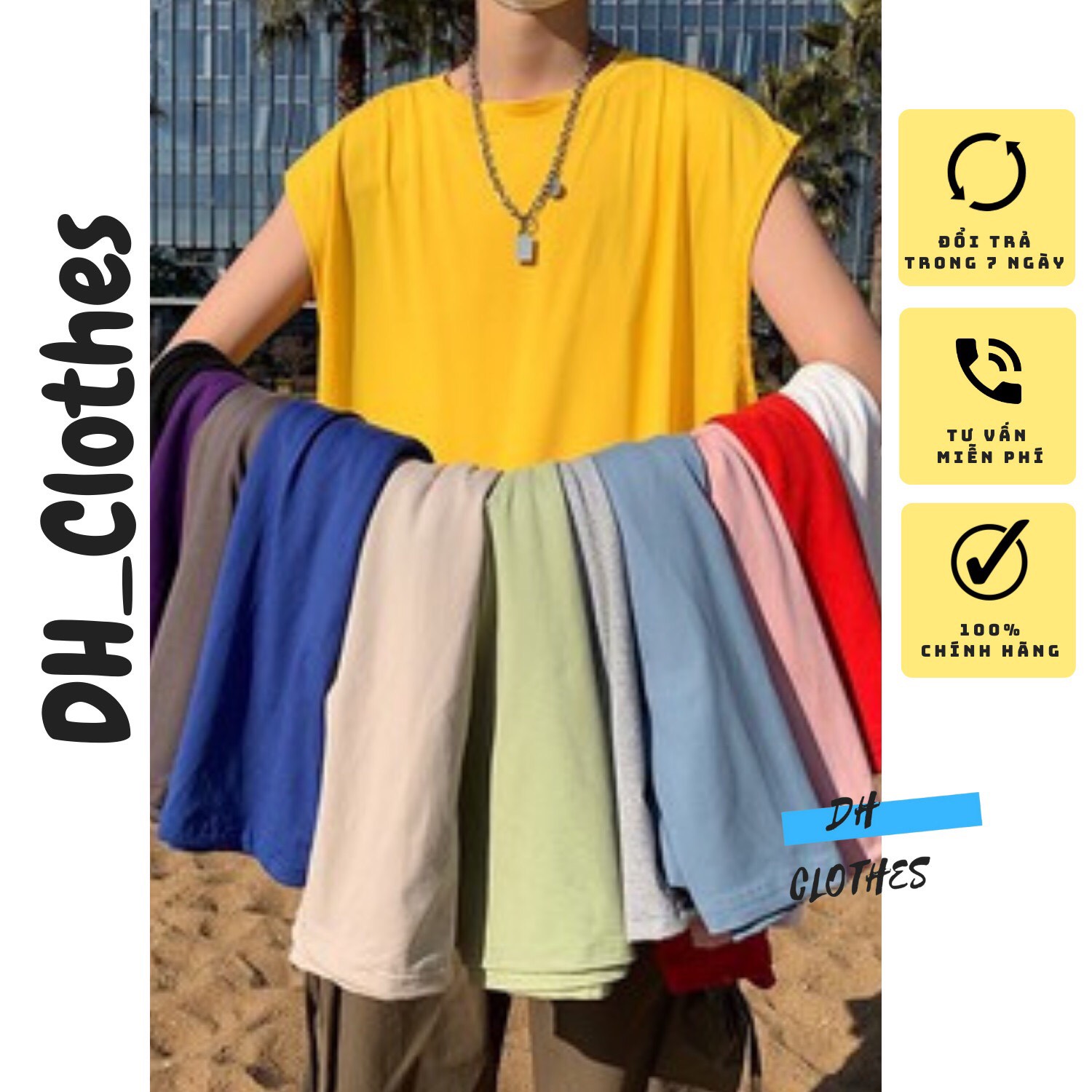 [Mã SKAMCLU9 giảm 10% đơn 100K] Áo Tanktop trơn form rộng nam nữ - Khỏe khoắn - Năng động - Cam kết đổi trả freeship