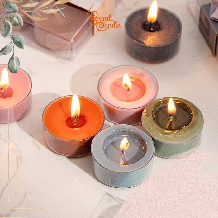 Nến thơm Rainbow Candle hũ nhỏ xinh xắn sáp đậu nành tự nhiên