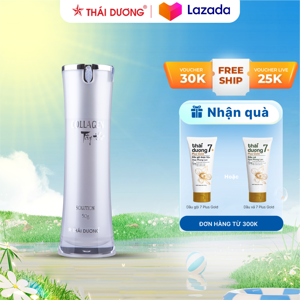 Nước collagen tây thi dưỡng da ban đêm sao thái dương 50g