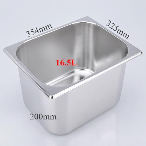 Khay hộp đựng thức ăn buffet GN 2/3 sâu 200mm