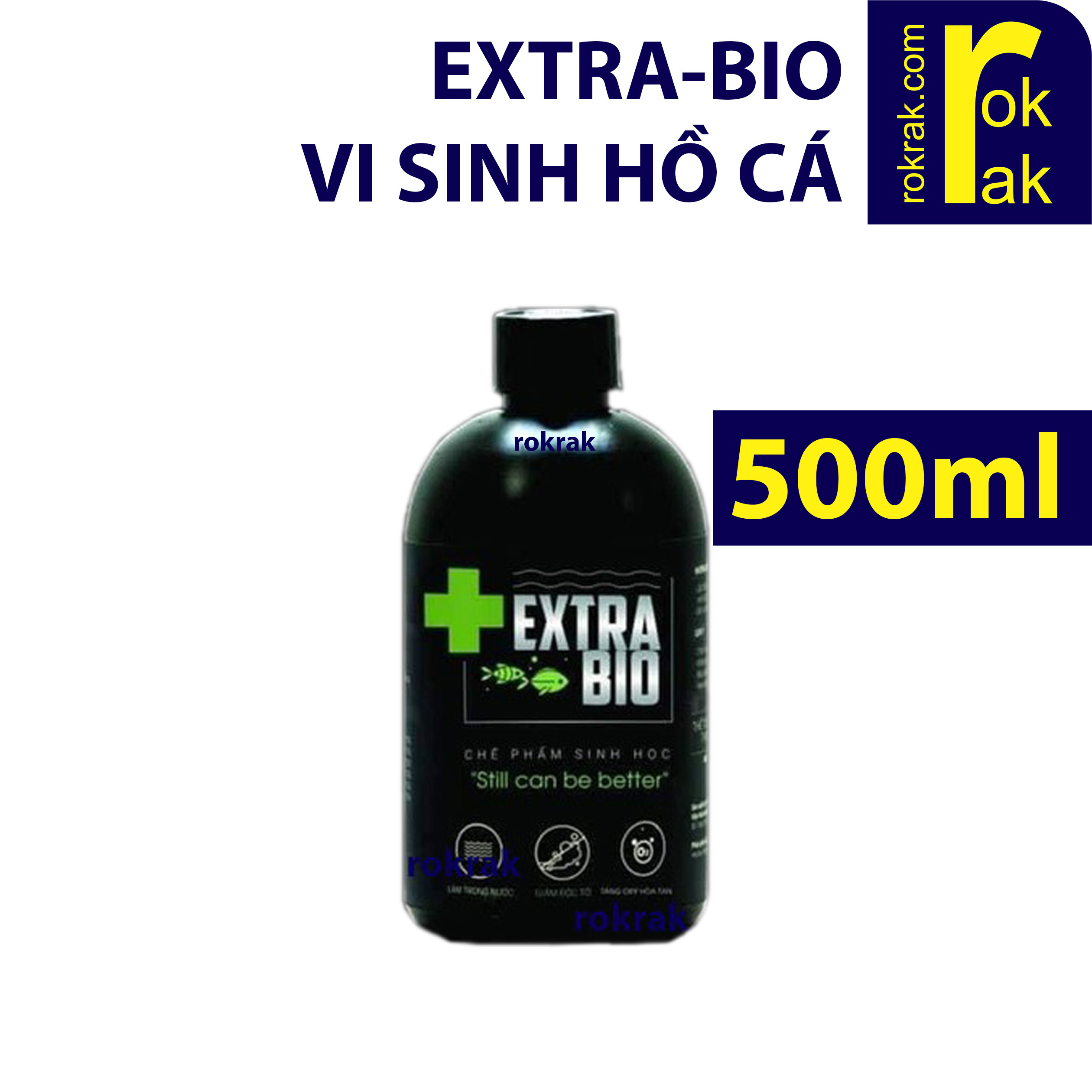 [HCM]Vi Sinh sống Làm Trong Nước Bể Cá Cảnh Extra Bio (ExtraBio) chai 500ml