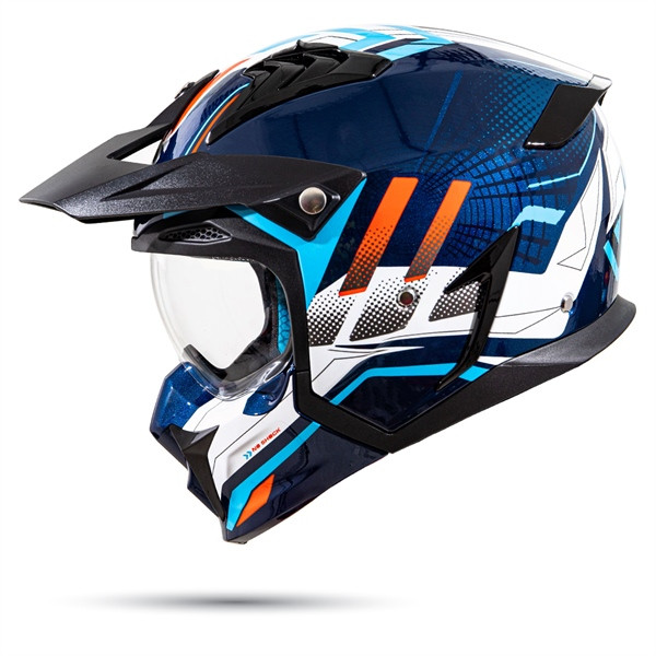 Mũ bảo hiểm yohe 890 navi - gloss orange blue