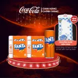 [SIÊU SALE ] Thùng 24 Lon Nước Ngọt Có Gas Fanta Vị Cam 320ml/Lon Sale 8.8 Coca-Cola Chính Hãng_LD