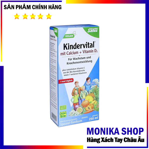 Siro tăng chiều cao Kindervital hàng Đức 250ml