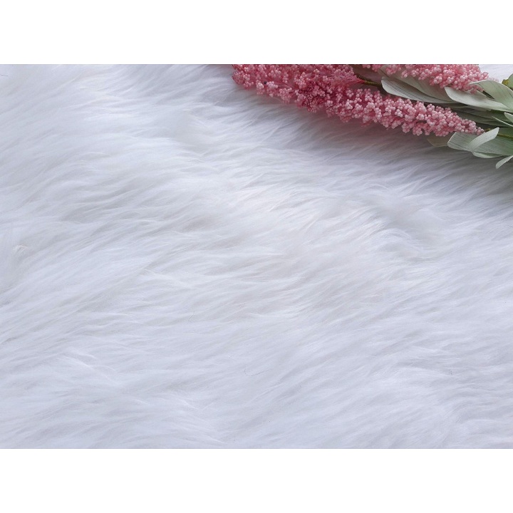 Thảm lông thú chụp ảnh lông dài mượt 40x50cm