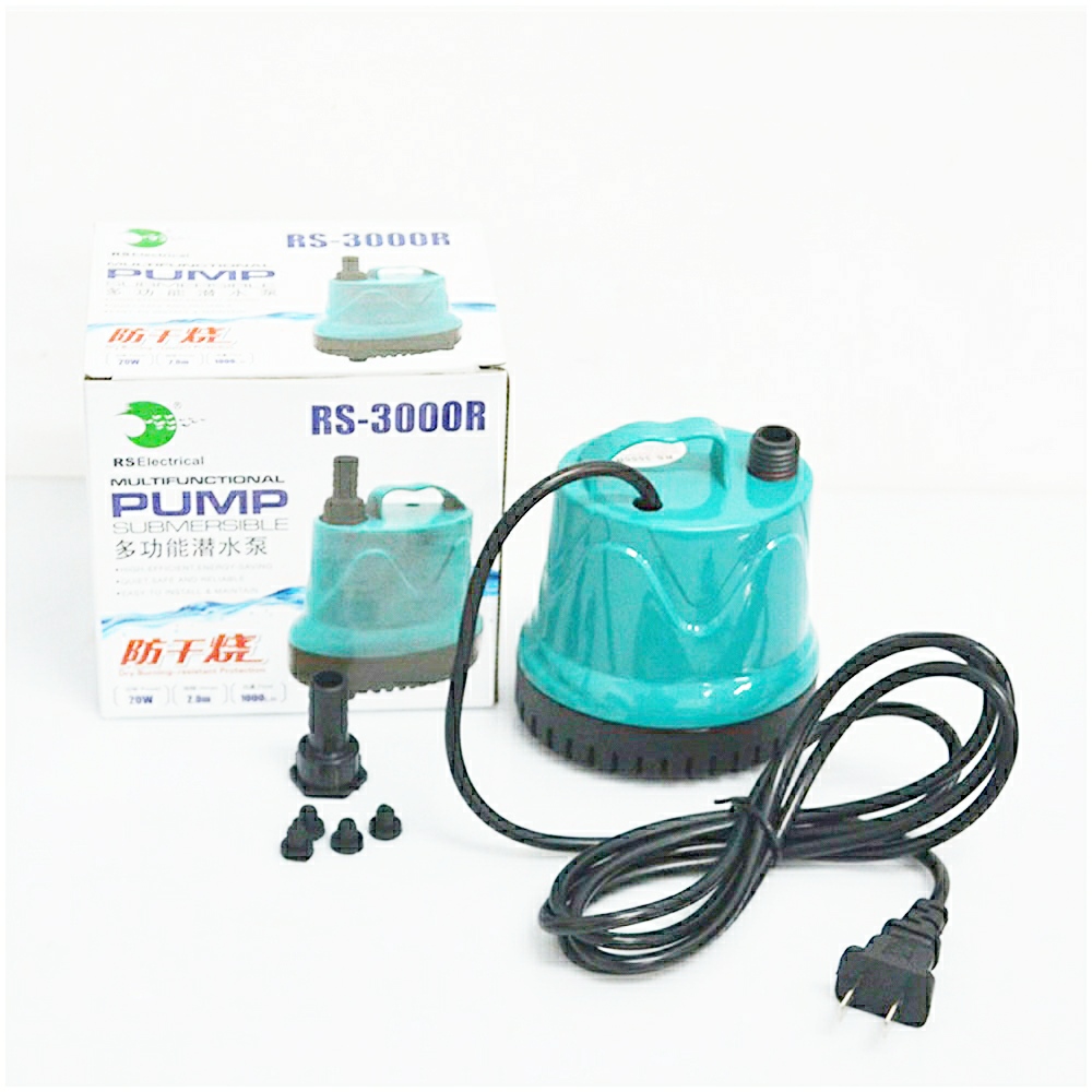 Máy bơm RS-3000R bơm chìm hút cặn đáy, bơm chìm bể cá cảnh, hồ cá cảnh