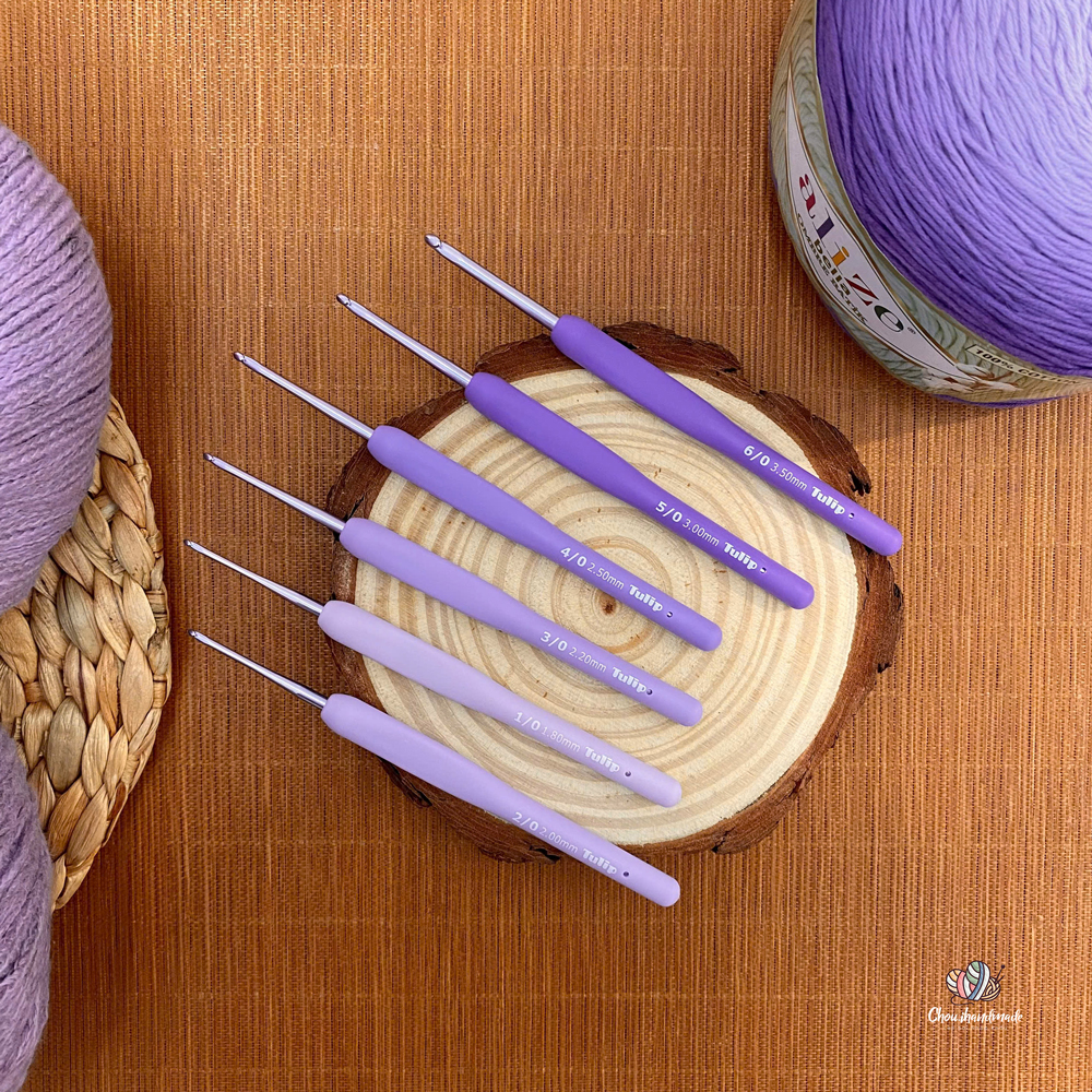  Kim móc Tulip - Etimo Murasaki màu tím Chou.ihandmade 