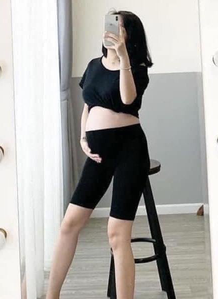 Quần legging lửng bầu có chun chỉnh