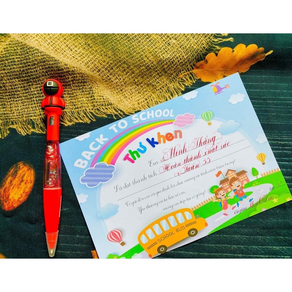 Tệp 100 tờ thư khen ngợi học sinh