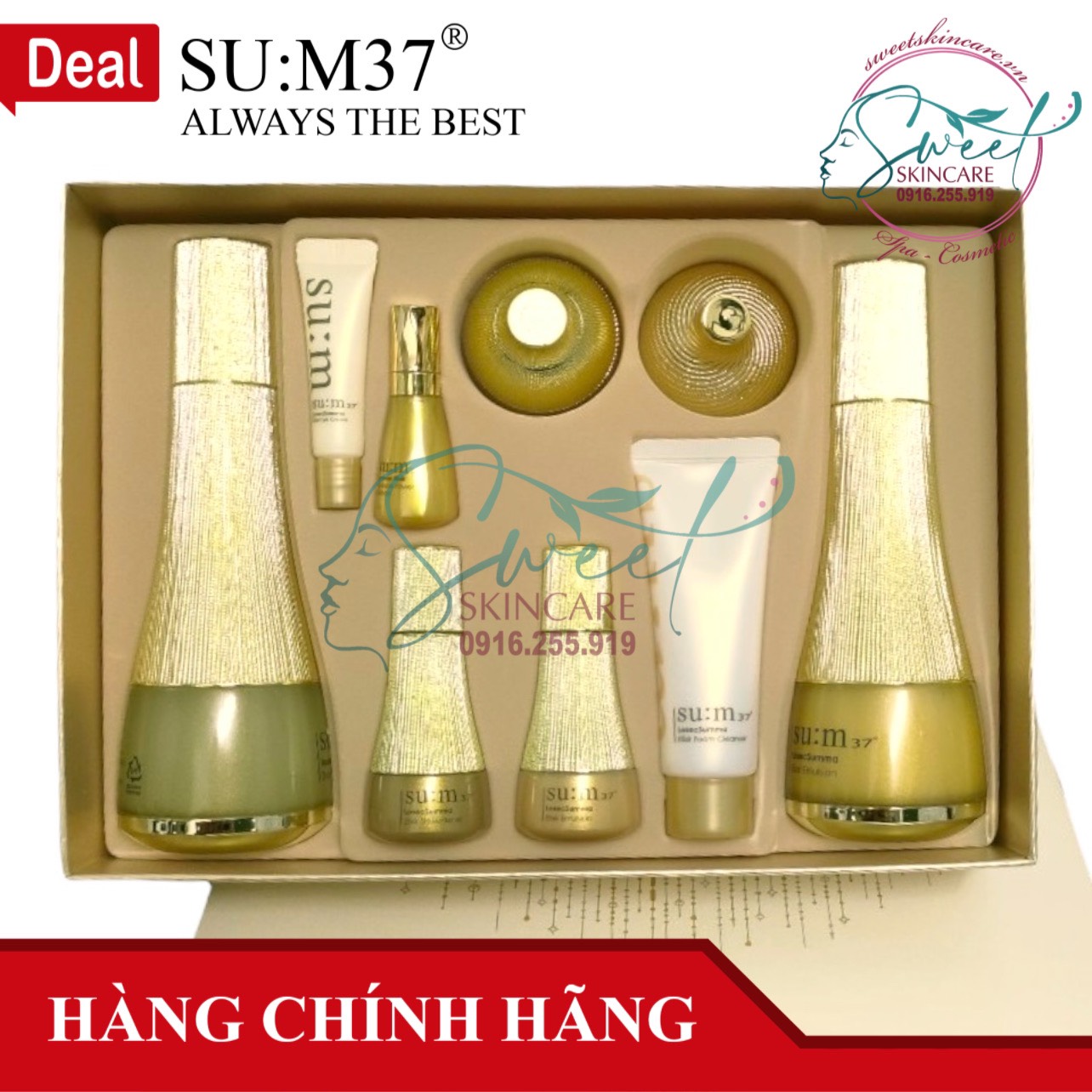 Bộ Dưỡng Tái Sinh Da Dưỡng Trắng Chống Lão Su:m37 Losec Summa Elixir Special Set
