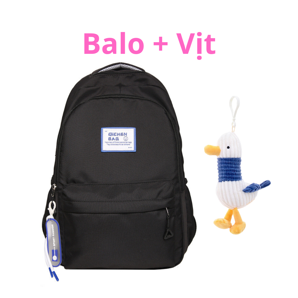 Balo Ulzzang basic đi học Hàn Quốc balo nam nữ đi chơi đi du lịch nhiều ngăn thời trang Unisex BL09
