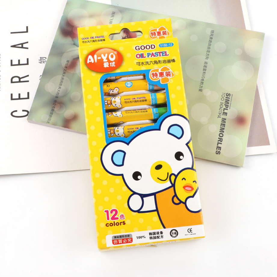 Bộ 12 bút sáp màu cho bé 20x9cm - 9804