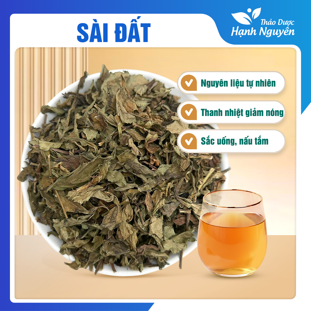 Cây sài đất khô 1kg, lá tắm bé, hỗ trợ giảm rôm sảy, mụn nhọt, mẩn ngứa, mề đay