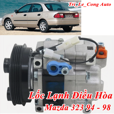 Air Conditioning Compressor + Intake Pulley from Mazda 323 1994-1998 1.6 B6-De Engine | Air Conditioning Compressor from Hang Bai Zin Giá 4,048,800 Đồng*Miễn phí vận chuyển