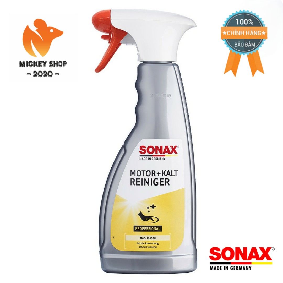 Dung dịch làm sạch khoang động cơ xe sonax engine and cold cleaner 543200