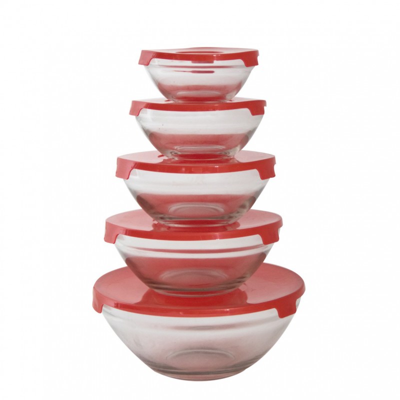 [Bộ 5 Thố] ComBo bộ 5 Thố Thủy Tinh - Dùng Được Trong Lò Vi Sóng - Tủ Lạnh - Vô Cùng Tiện Dụng - Bộ 5 Thố Thủy Tinh Có Nắp Đậy Đựng Thực Phẩm Cao Cấp Bộ Hộp Để Tủ Lạnh - GIAO MẪU NGẪU NHIÊN