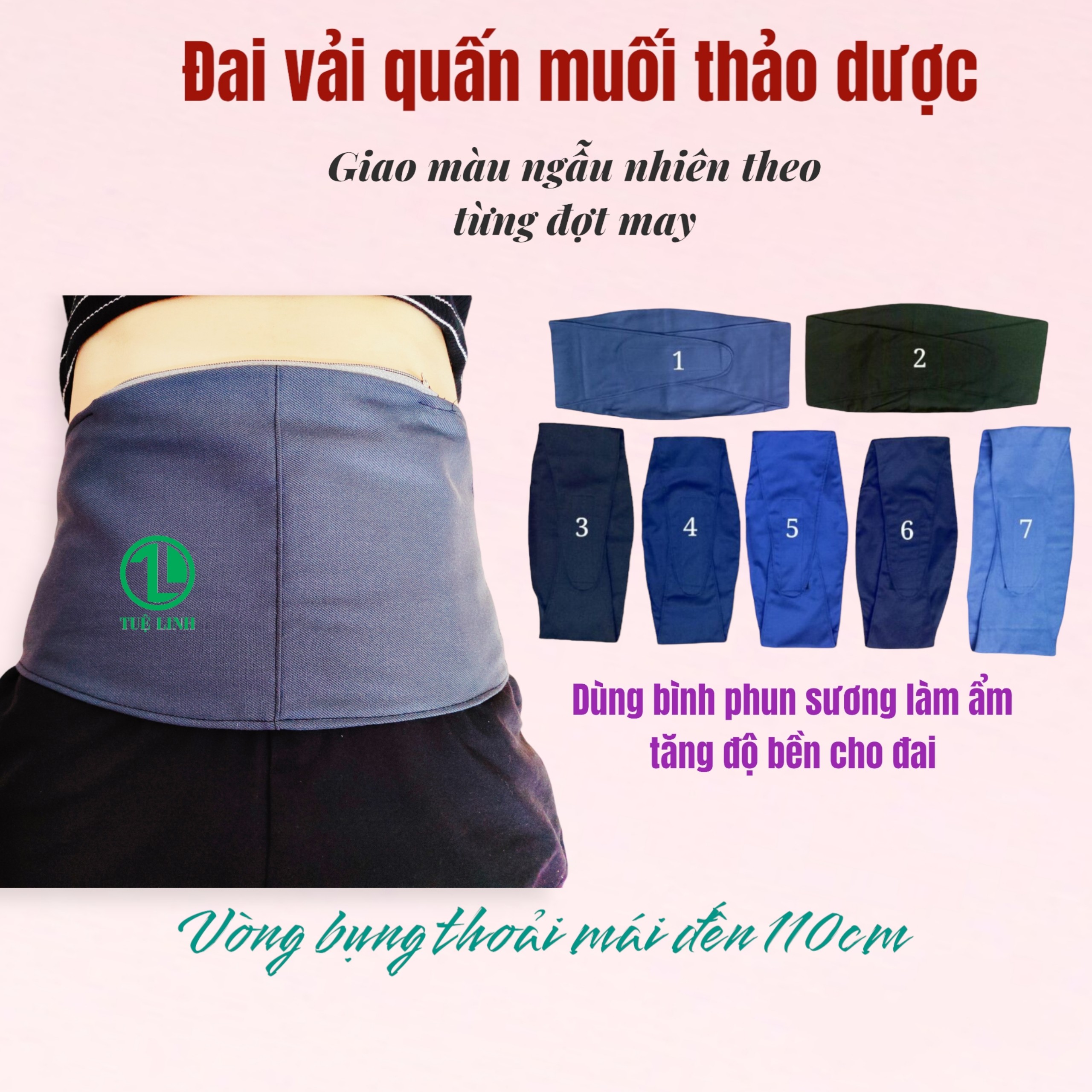 Đai quấn muối thảo dược loại có miếng dán