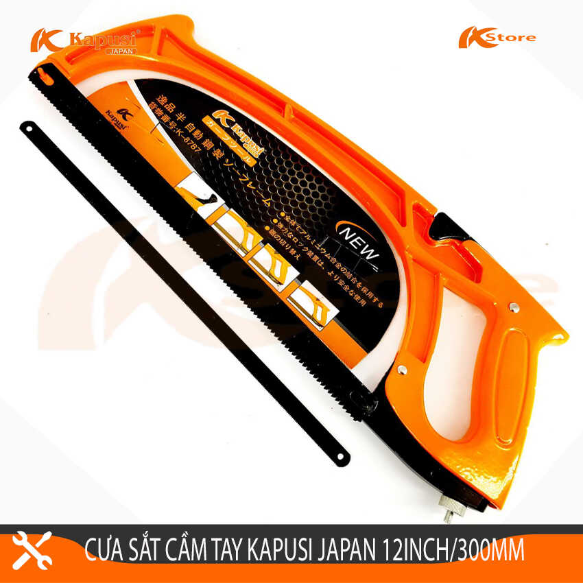 Cưa sắt cầm tay mini cao cấp kapusi japan 12inch/300mm. tặng kèm lưỡi cưa thay thế cưa sắt đa năng cam kết hàng chính hãng bảo hành 6 tháng