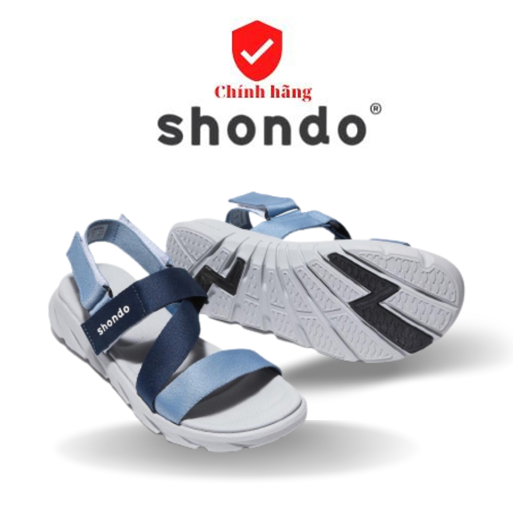 [FREESHIP] Giày Sandals Nam Nữ SHONDO F6 Sport - Màu xanh phối F6S2130