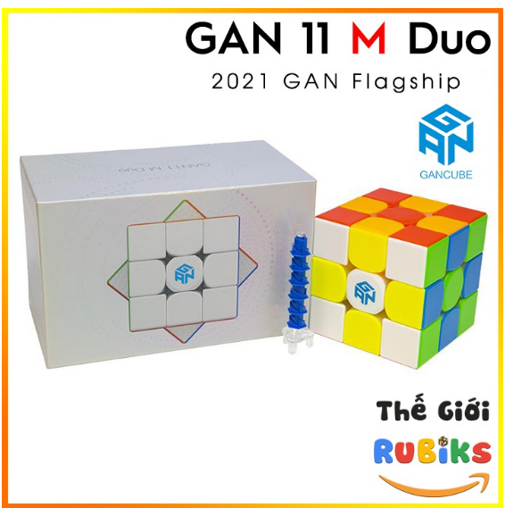 Rubik GAN 11 M Pro / Duo 3x3 Có Sẵn Nam Châm đồ chơi giúp phát triển trí tuệ cho bé - Rùa Rubik