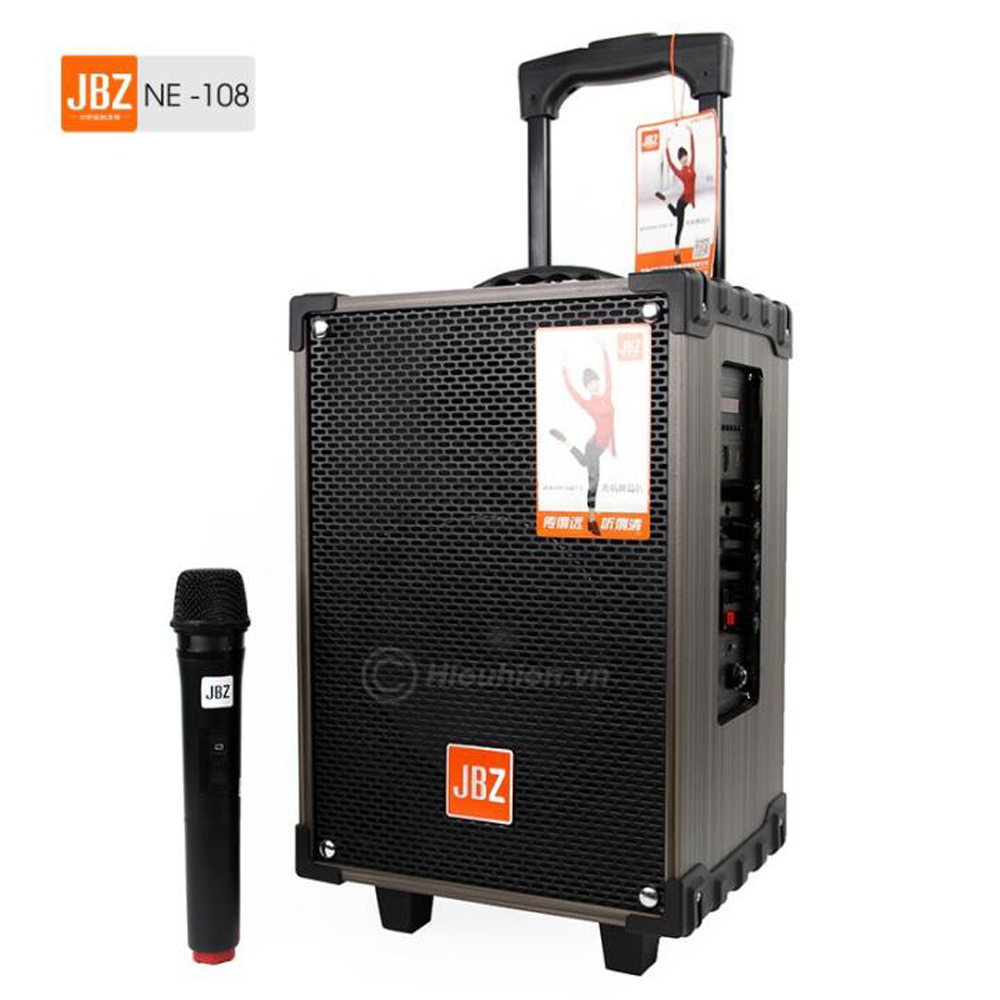 [HCM][Hàng Real] Loa kéo di động JBZ NE – 108Loa Hát Karaoke Gia ĐìnhLoa Kẹo Kéo Có Mic Hát Karaoke Công suất lớn Độ vang xa  Bass Treble cực mạnh.Thiết kế tay kéo tiện lợi. BH uy tín 12T