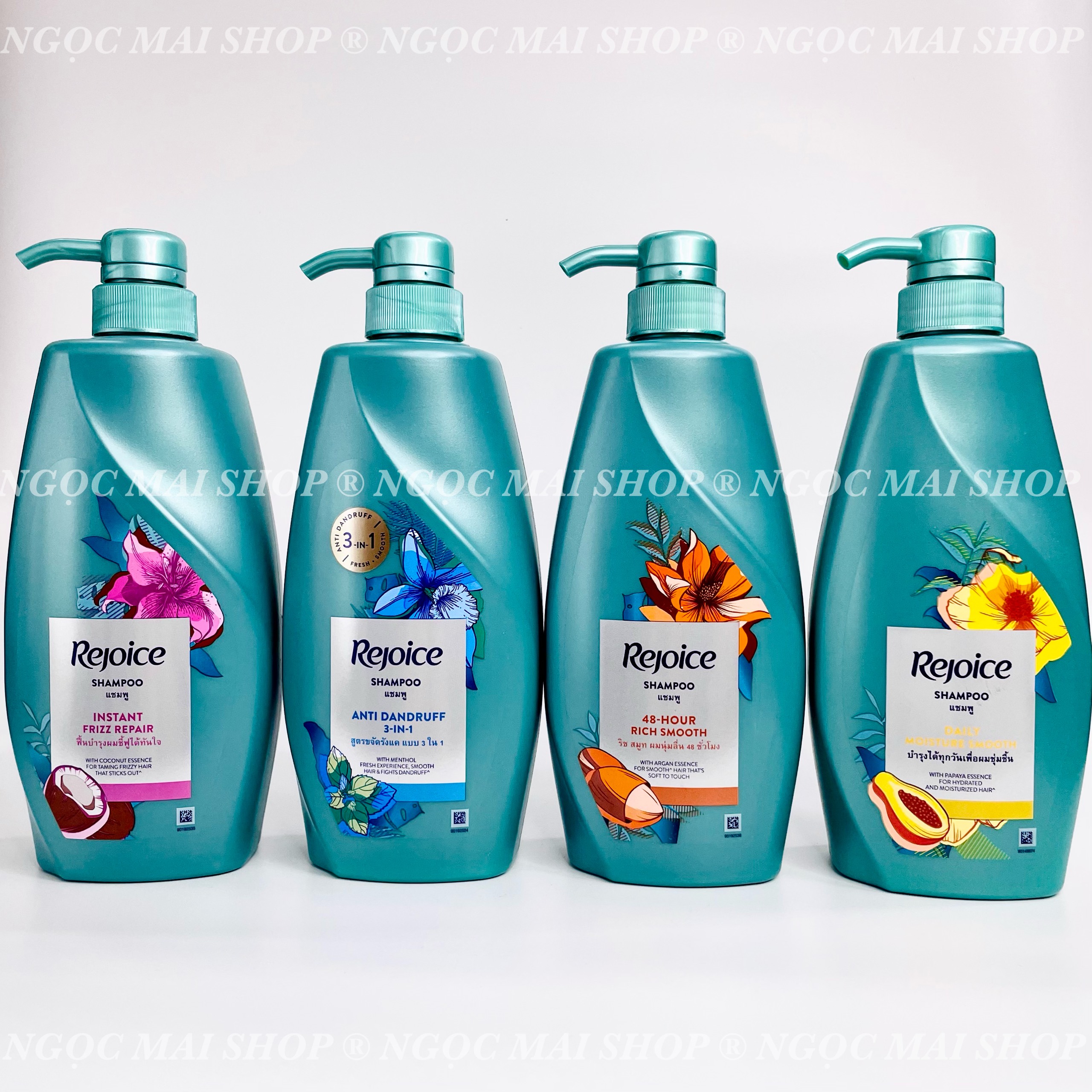 Dầu Gội Rejoice Suôn Mượt 600ml Mẫu Mới Thái Lan Đủ Loại