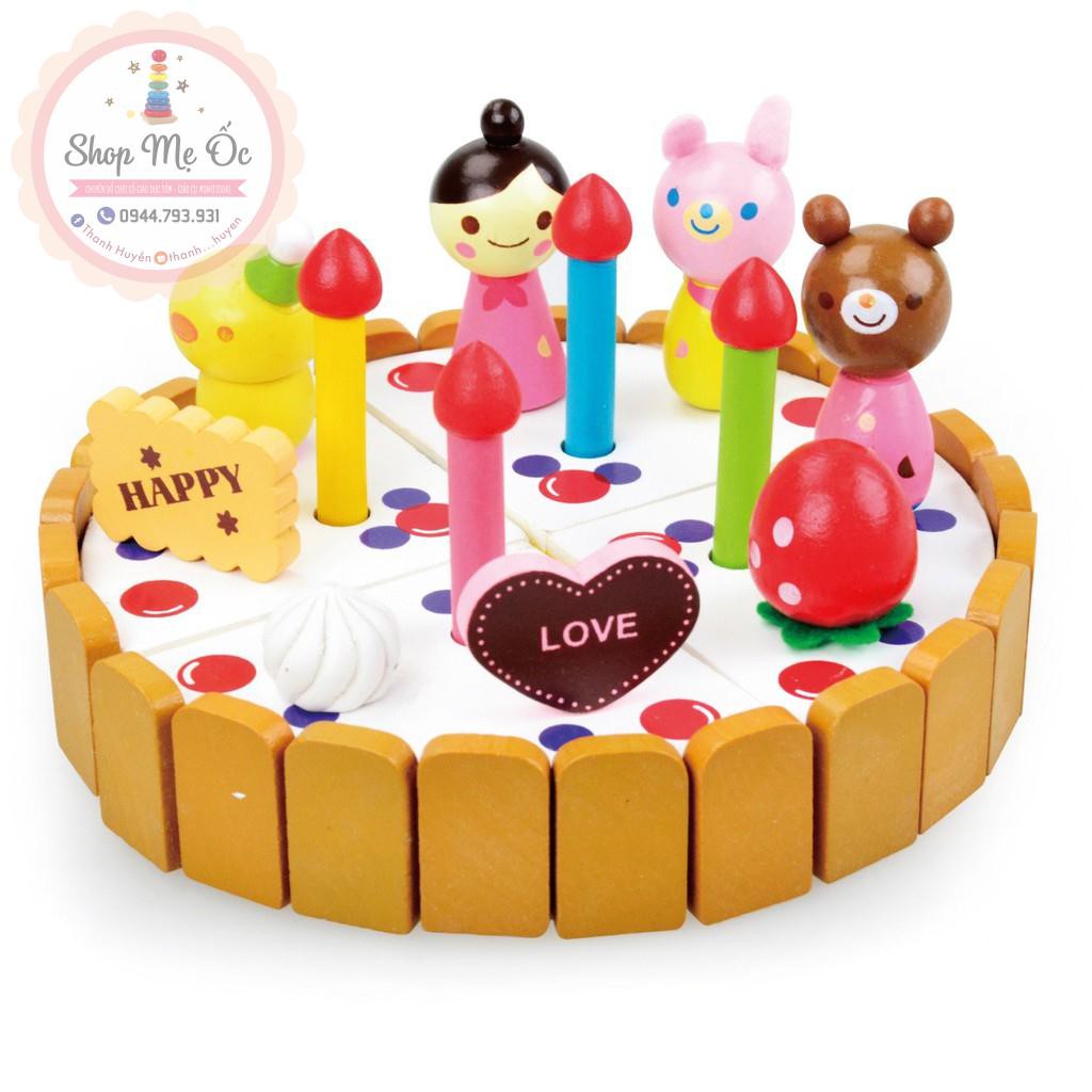 Đồ chơi gỗ - Bộ bánh sinh nhật Mother Garden