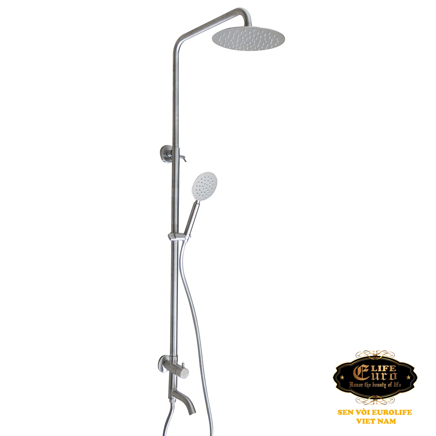 Cây sen tắm đứng lạnh inox sus 304 eurolife el-scl01