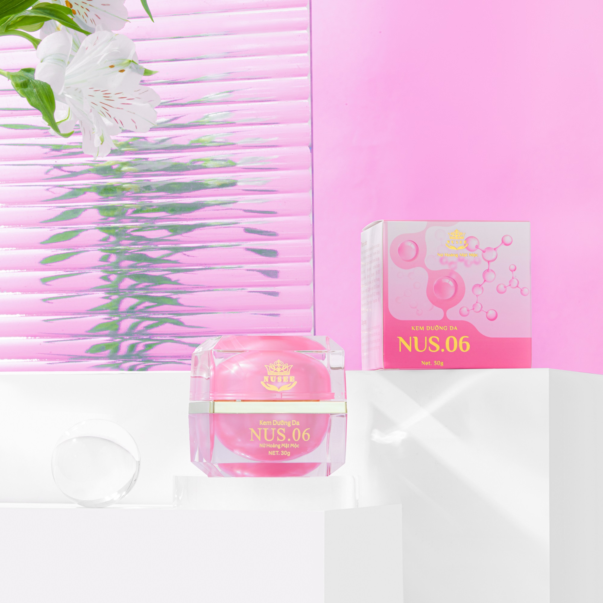Kem Hoa Hồng Nusee Làm trắng da 30g