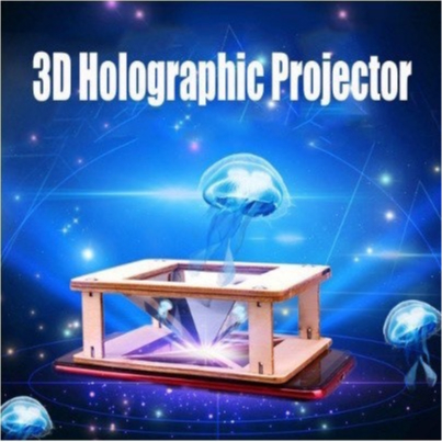 Đồ chơi mô hình máy chiếu 3d hologram đồ chơi steam tự lắp hộp tạo ảo ảnh làm tivi thú vị cho bé