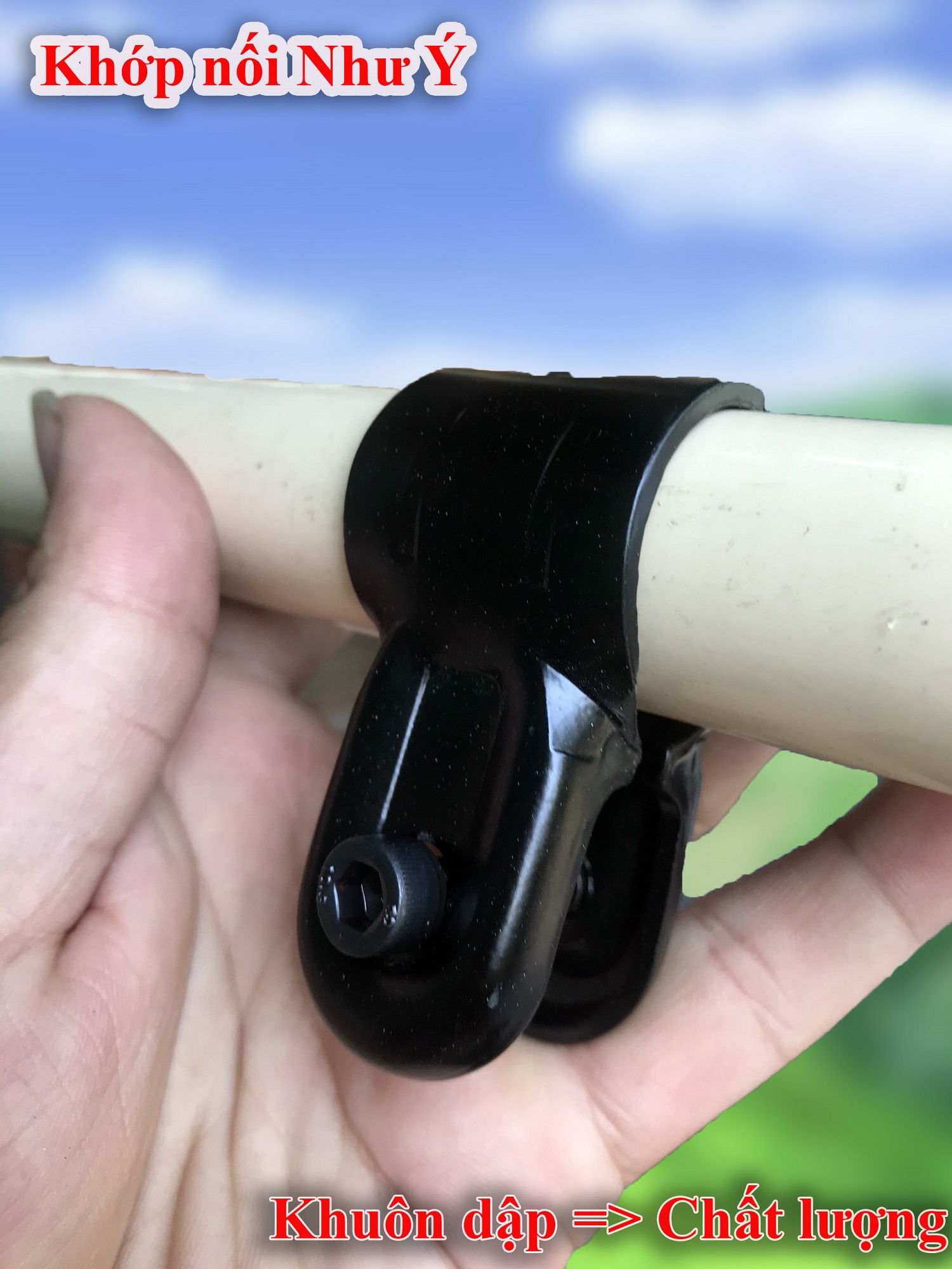 [HCM]Mỏ khớp nối HJ-7 DIY (đen)/Metal Joints