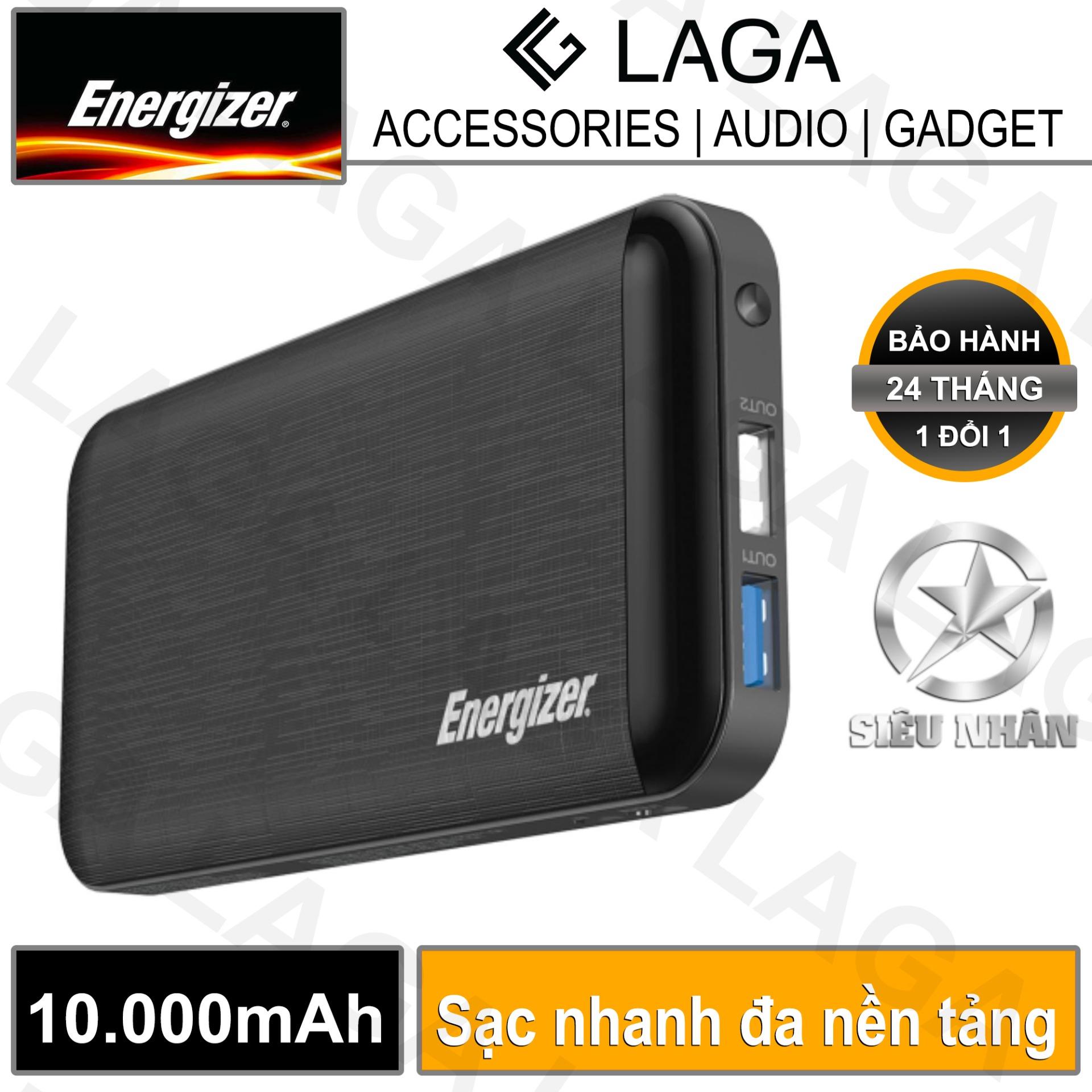 Pin Sạc Dự Phòng Energizer 10000mAh PD 3.0 Multi Protocol Fast Charge USB Type C - UE10030MP