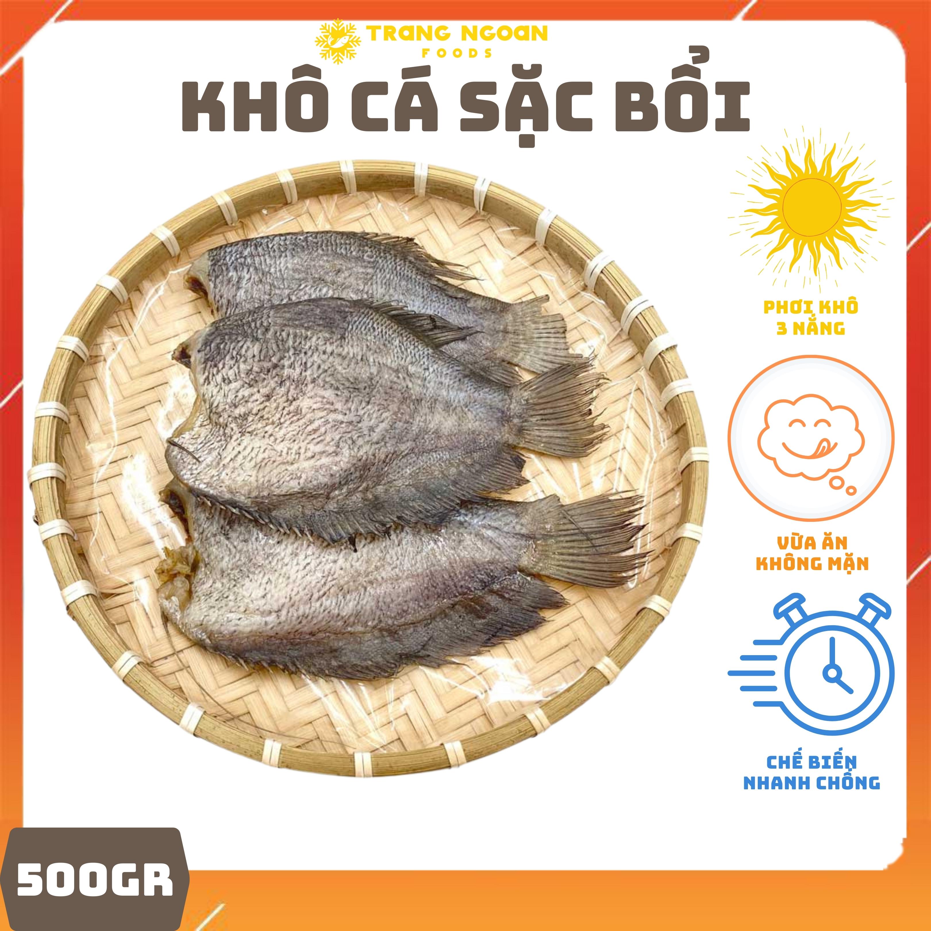 Khô cá sặc bổi, sặc bướm, sặc rằn nhà làm loại to nhiều thịt thơm bùi làm nhà đảm bảo vệ sinh nêm ướp vừa ăn được bảo quản túi hút chân không khô cá đặc sản miền tây an giang - khay 500gr