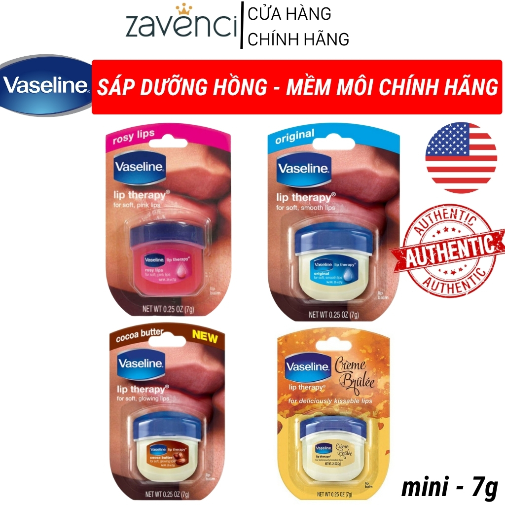 Sáp Dưỡng Môi VASELINE Lip Therapy zavenci Bảo Vệ Môi Hằng Ngày (7g)