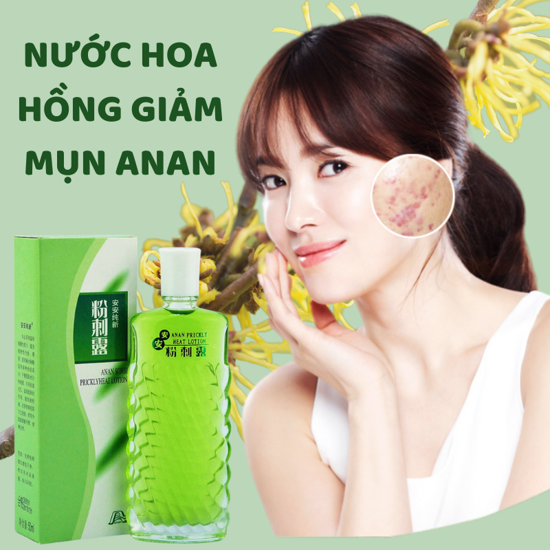 Nước hoa hồng hết mụn thu nhỏ lỗ chân lông thảo dược thiên nhiên anan prickly hết mụn, thu nhỏ lỗ chân lông, làm dịu da, cấp ẩm, giúp da láng mịn như em bé