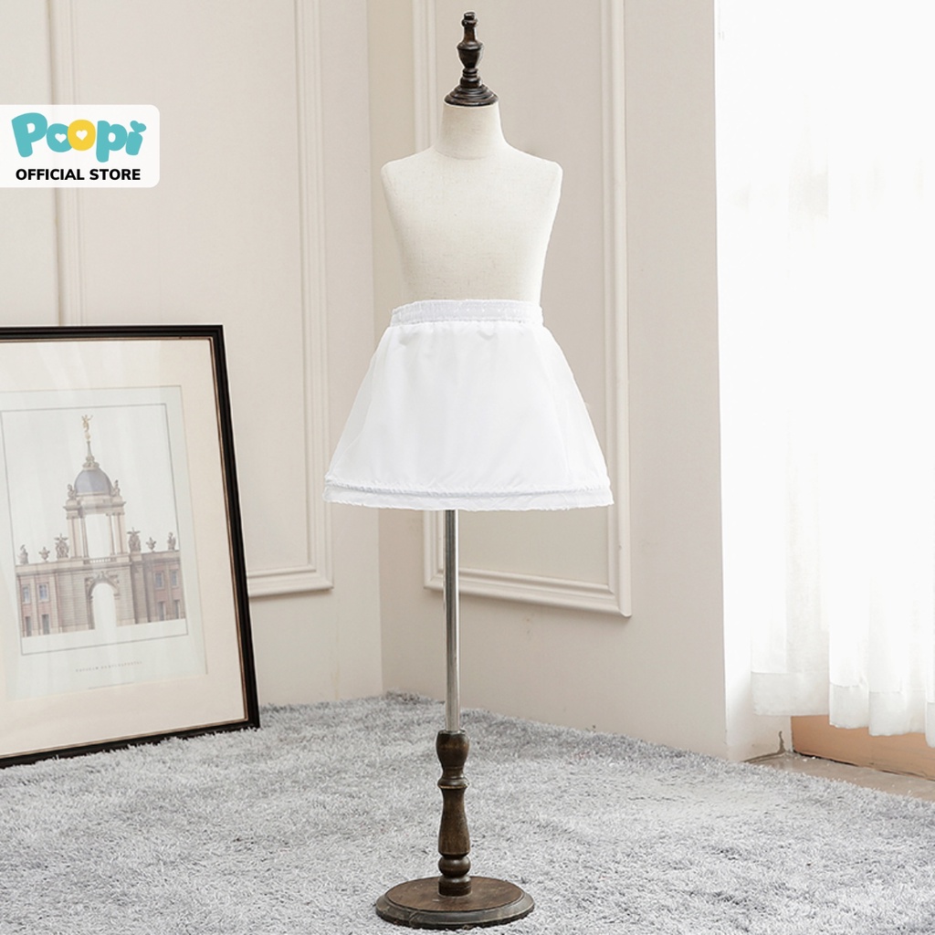 Tùng phụ kiện váy công chúa bé gái poopi làm bồng váy công chúa free size